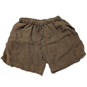 100% Linen Drawstring Shorts - Size M - Made in Canada